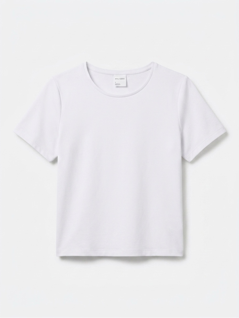 All in Motion Compression White Performance Cropped Crewneck Short Sleeve Top S